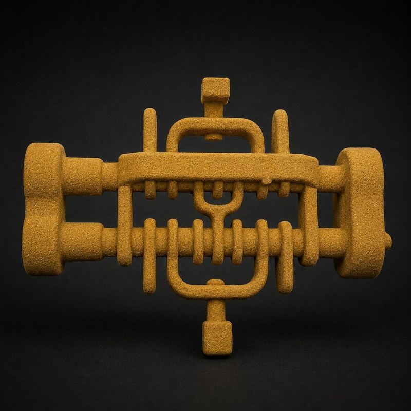 Gear casting sand mould vs finished cast metal gears