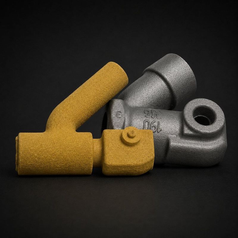 Intake manifold RCS core for automotive engine