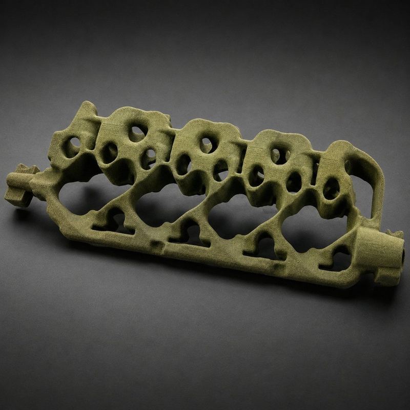 Pipe fitting RCS core and finished cast comparison